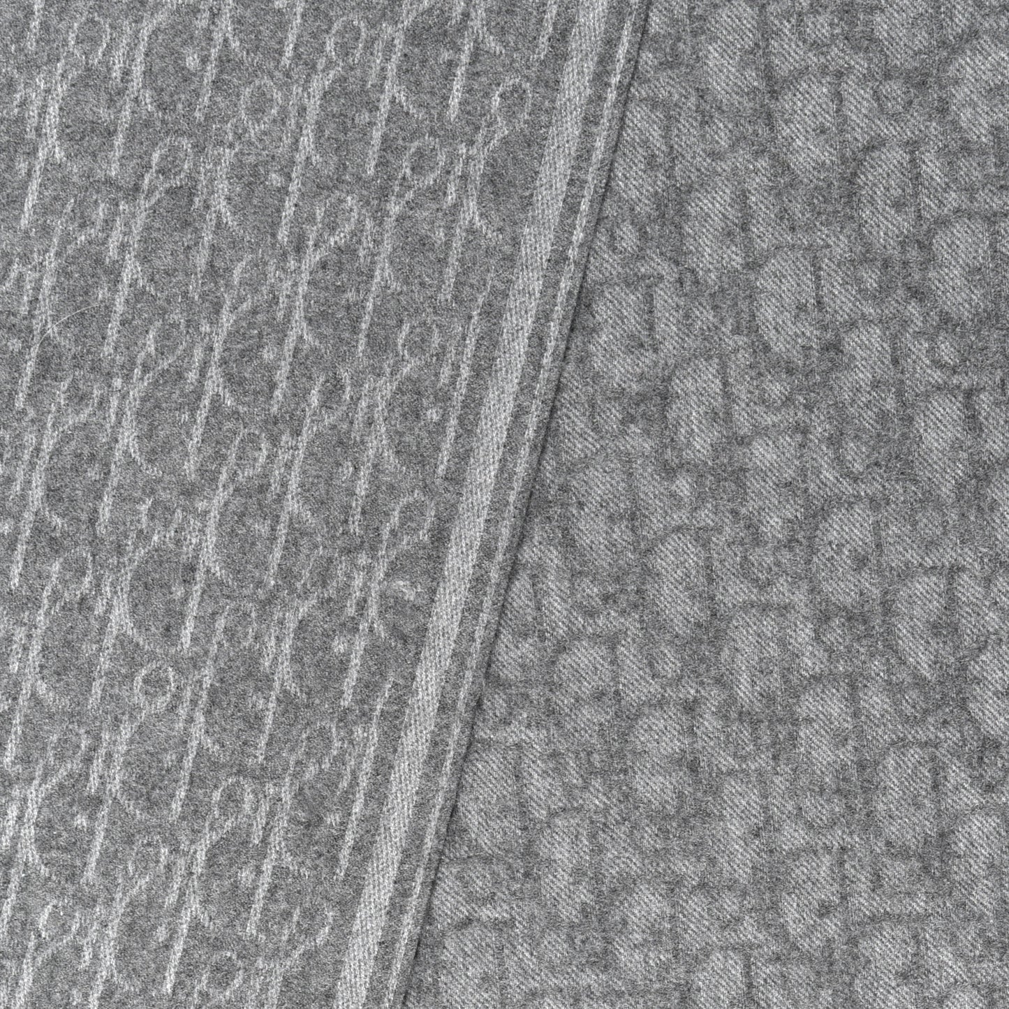 Cashmere Oblique Scarf Gray