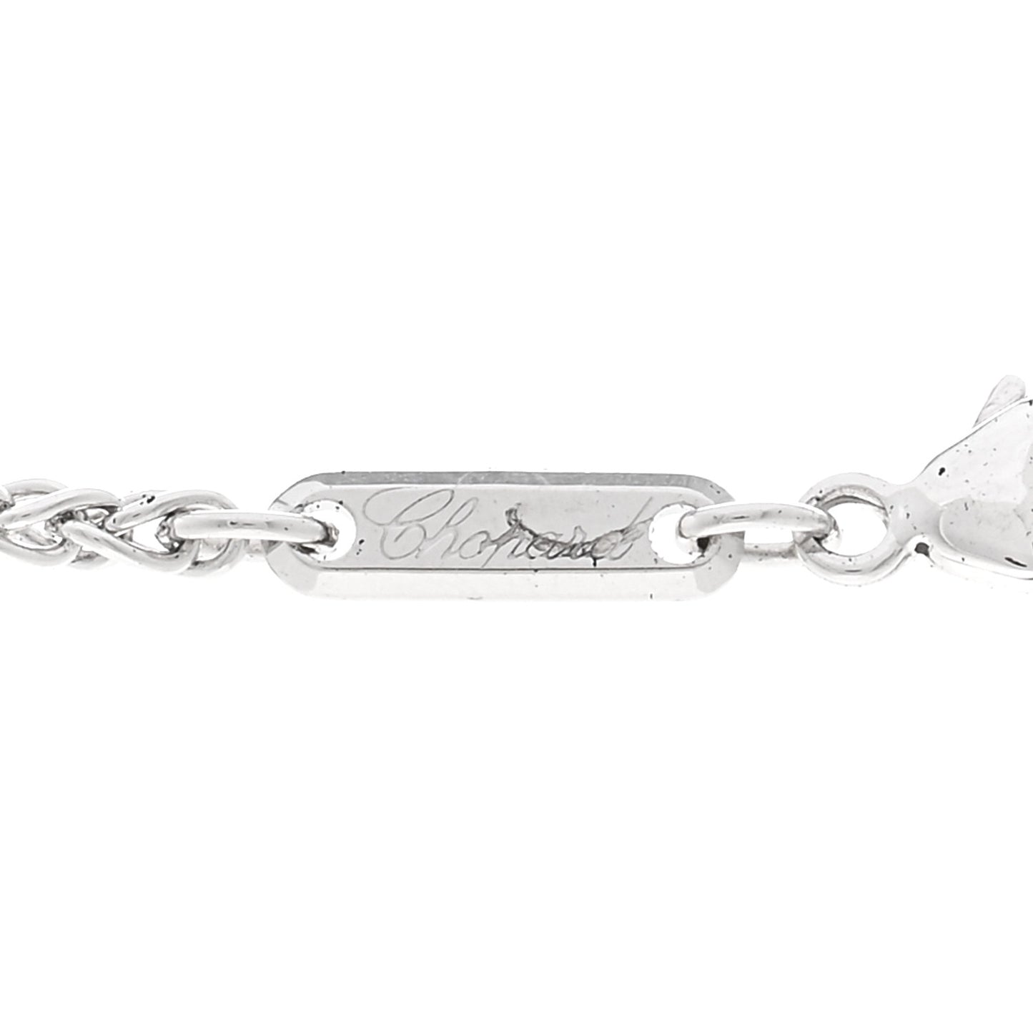 18K White Gold Happy Diamonds Icons Heart Pendant Necklace