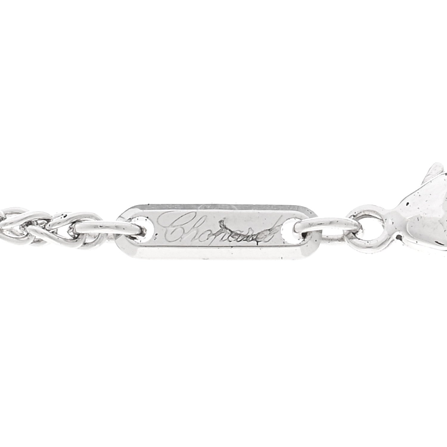 Chopard 18K White Gold Happy Diamonds Icons Heart Pendant Necklace 4 of 4