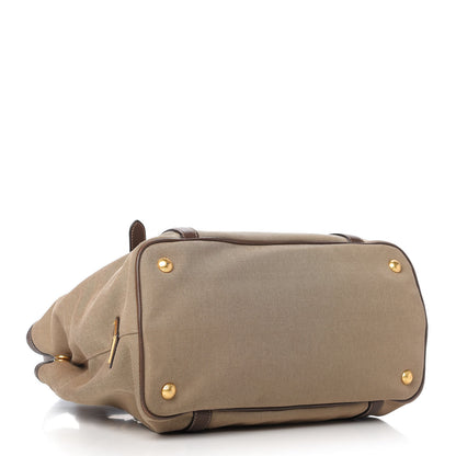 Prada Jacquard Logo Tote Corda Bruciato 4 of 10