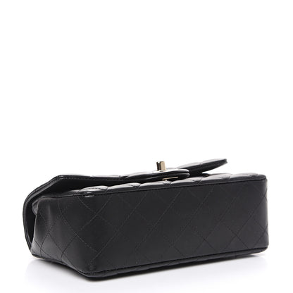 Chanel Lambskin Quilted Mini Rectangular Flap Black 3 of 12