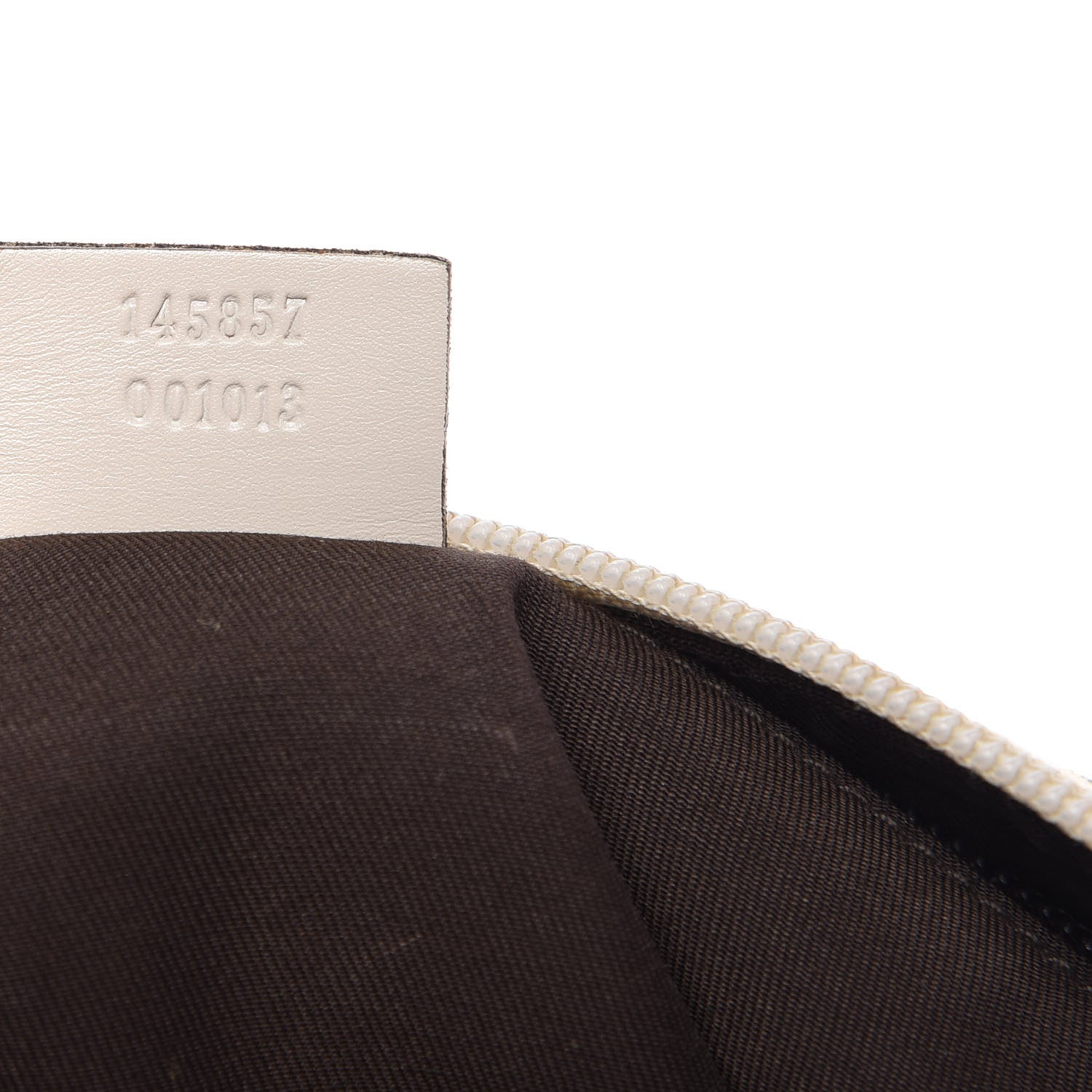 Gucci Monogram Calfskin Perforated Medium Flat Messenger Bag Off White 9 of 12