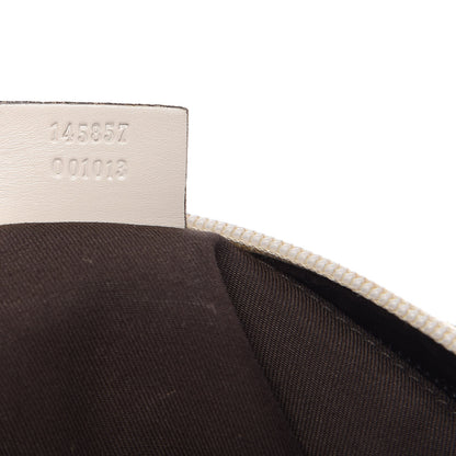 Gucci Monogram Calfskin Perforated Medium Flat Messenger Bag Off White 9 of 12