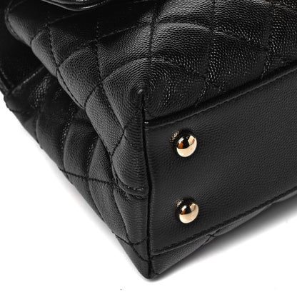 Chanel Caviar Quilted Mini Coco Handle Flap Black 8 of 9