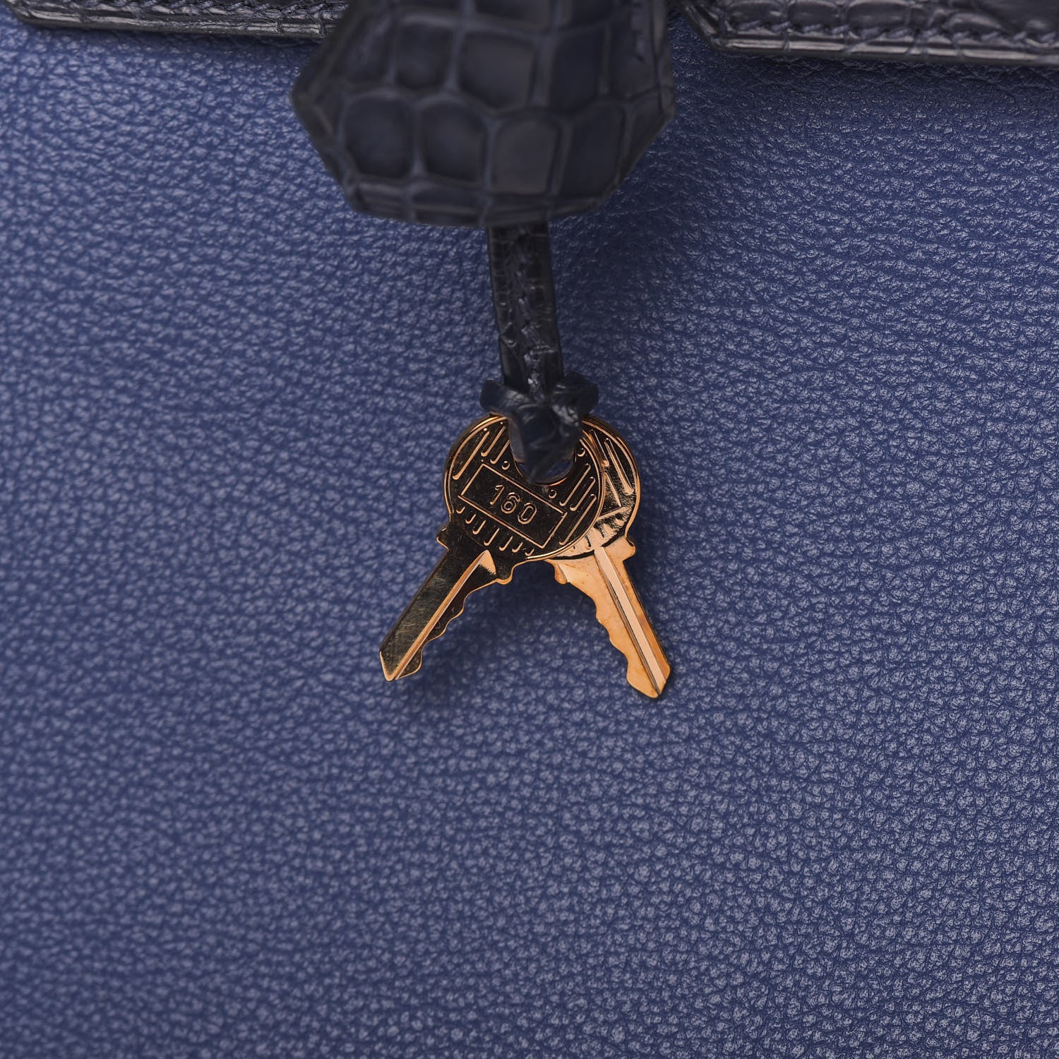 Hermes Taurillon Novillo Matte Alligator Birkin Touch 25 Bleu Saphir Marine 37 of 38