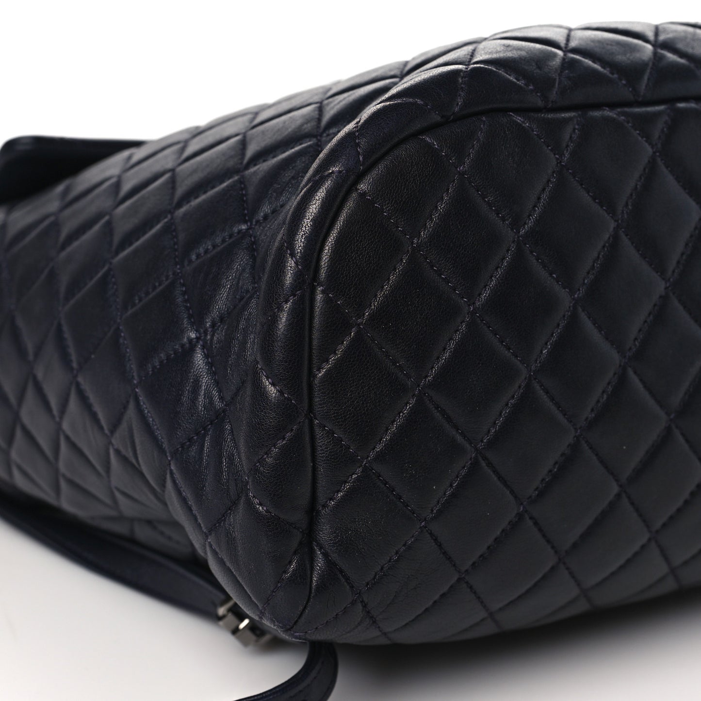 Lambskin Quilted Large Urban Spirit Backpack Navy
