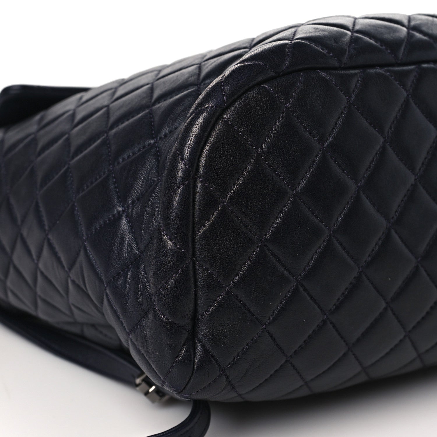 Chanel Lambskin Quilted Large Urban Spirit Backpack Navy 8 of 9