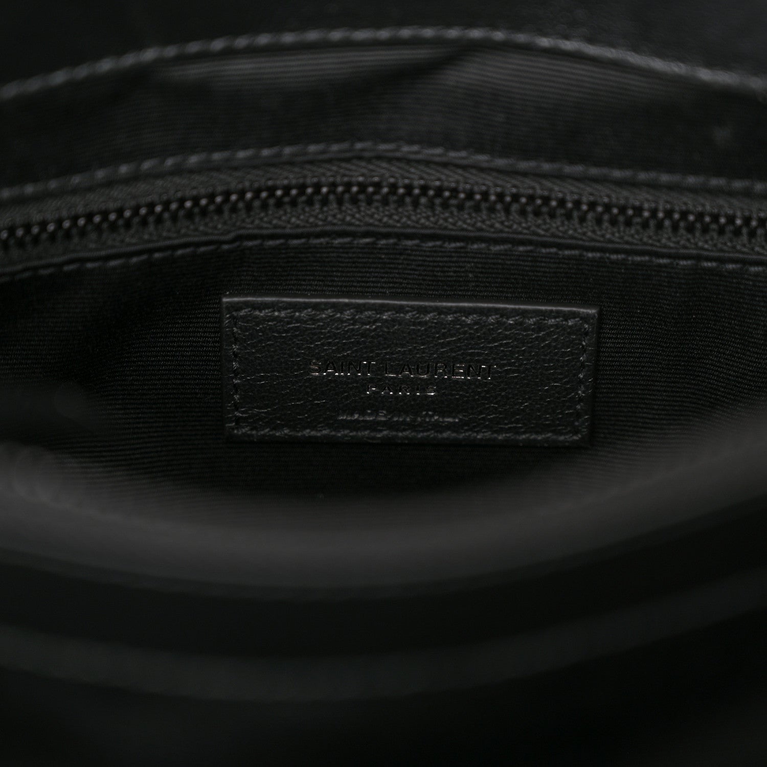 Saint Laurent Calfskin Y Quilted Monogram Monochrome Medium Loulou Chain Satchel Black 6 of 11