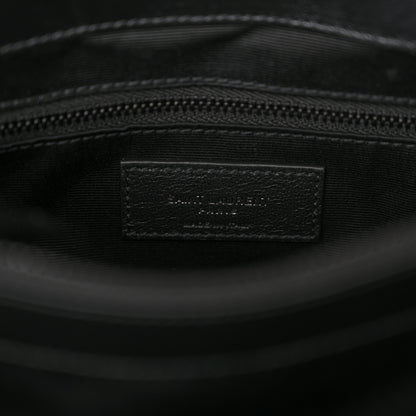 Saint Laurent Calfskin Y Quilted Monogram Monochrome Medium Loulou Chain Satchel Black 6 of 11