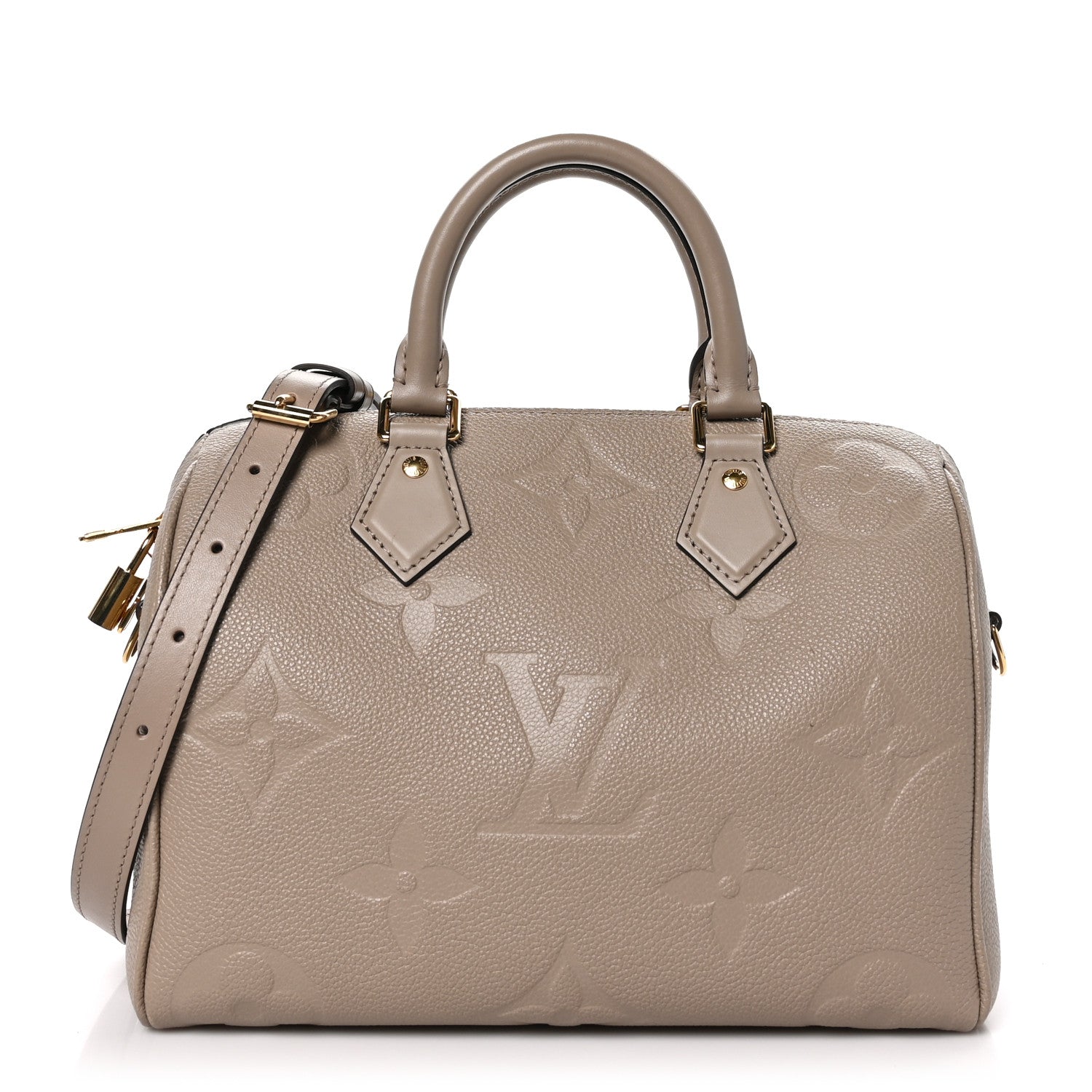 Louis Vuitton Empreinte Monogram Giant Speedy Bandouliere 25 Tourterelle 1 of 11