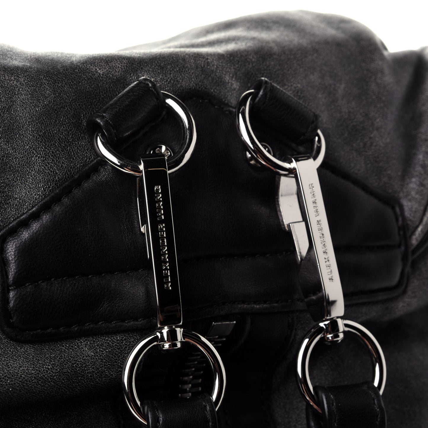 Calfskin Mini Marti Backpack Washed Grey