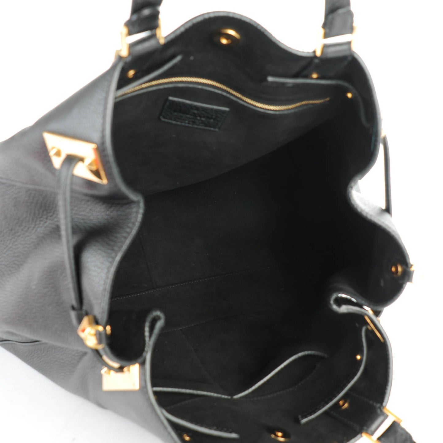 Grained Calfskin Jamaica Beaded My Rockstud Tote Black