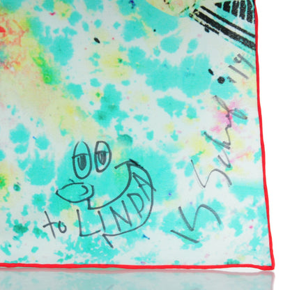 Louis Vuitton Silk Kenny Scharf Cosmic Pop Giant Square Scarf 2 of 6