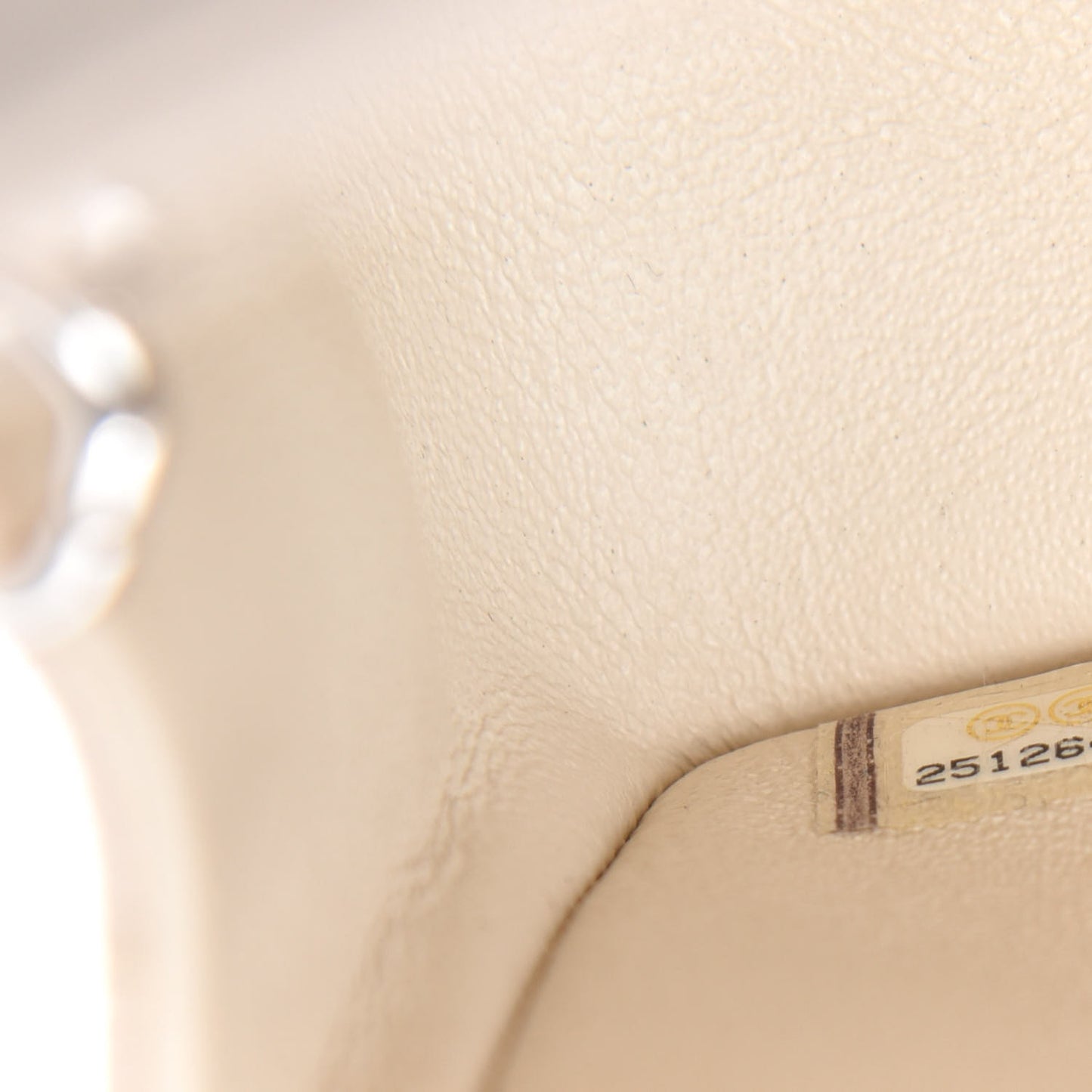 Caviar Quilted Mini Rectangular Flap White
