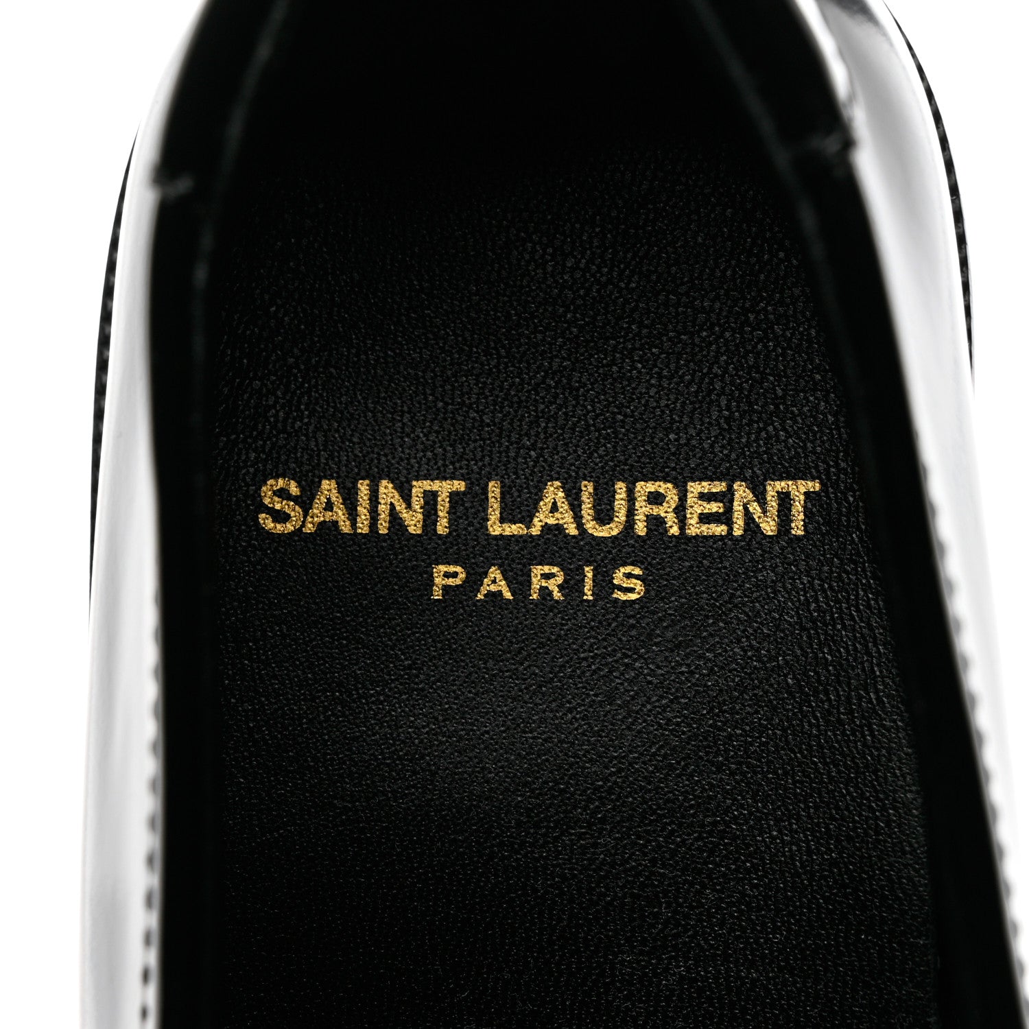 Saint Laurent Calfskin Penny Loafers 36 Black 7 of 8