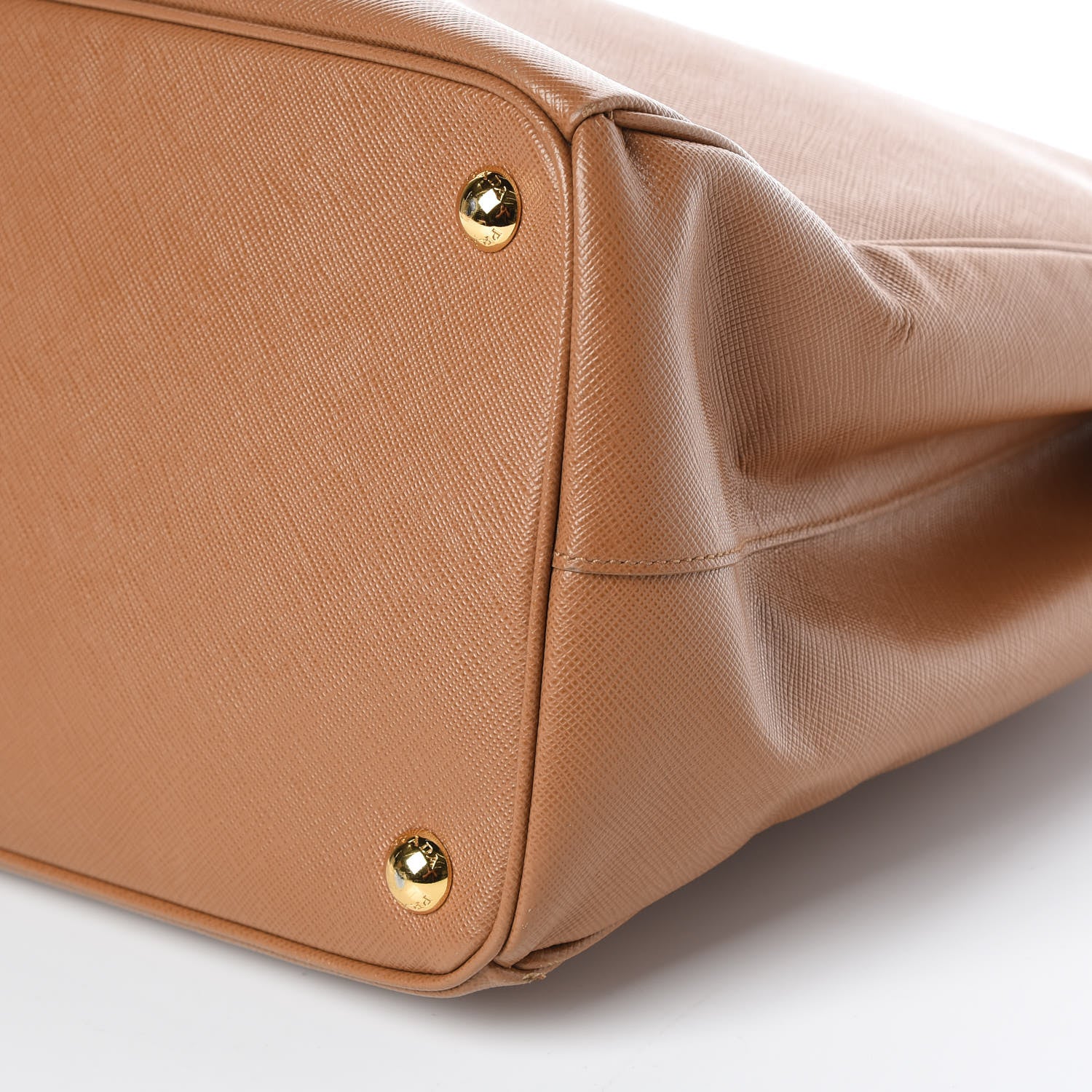 Prada Saffiano Large Galleria Double Zip Tote Caramel 9 of 9