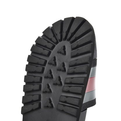 Gucci Rubber Web Mens Lug Sole Slide Sandals 9 Black Green Red 11 of 13