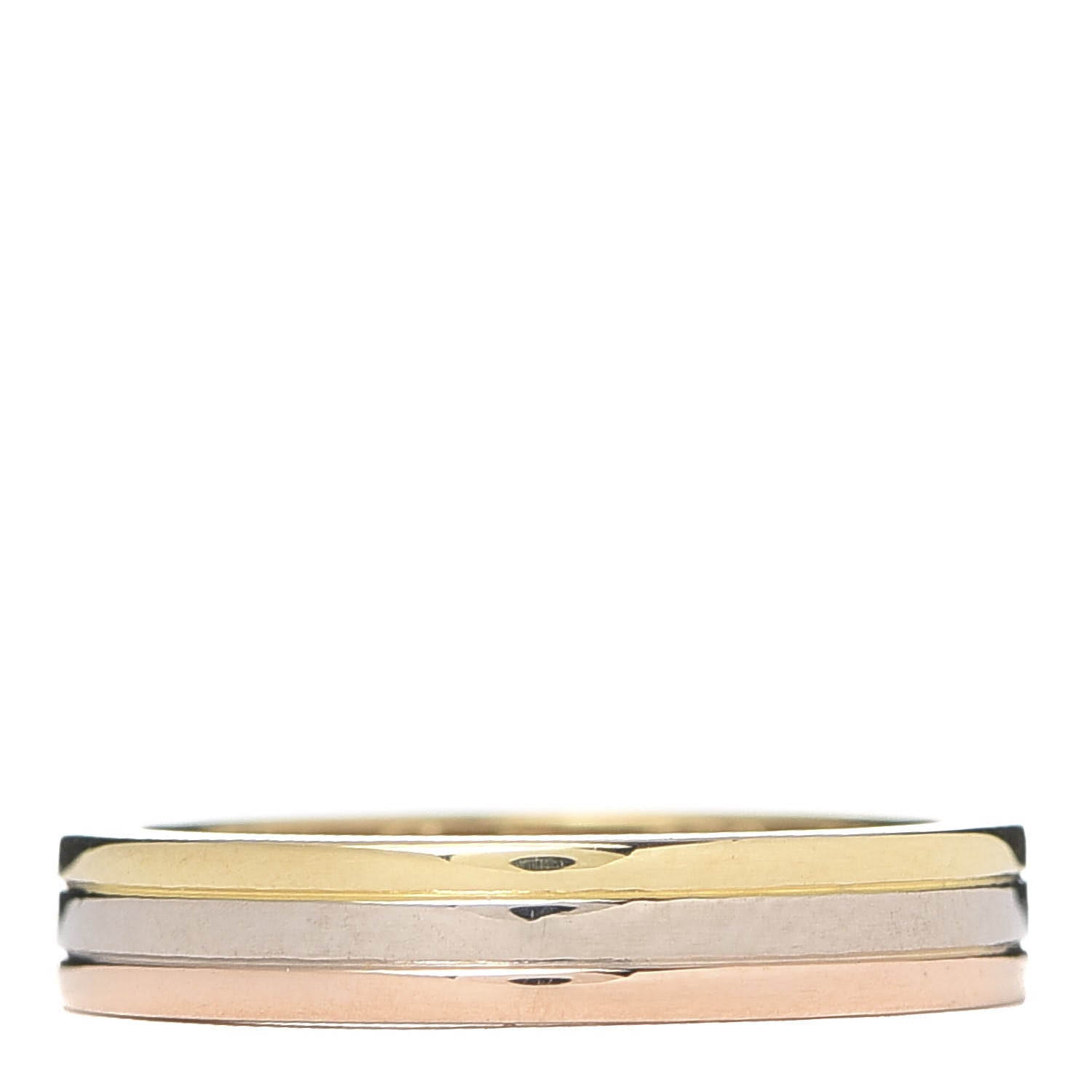 Cartier 18K Pink White Yellow Gold 3.5mm Vendome Louis Cartier Wedding Band Ring 48 4.5 1 of 4