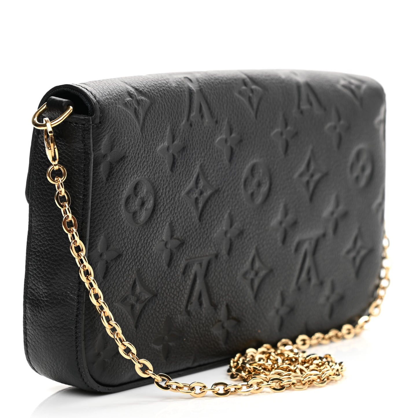 Empreinte Pochette Felicie Chain Wallet Black