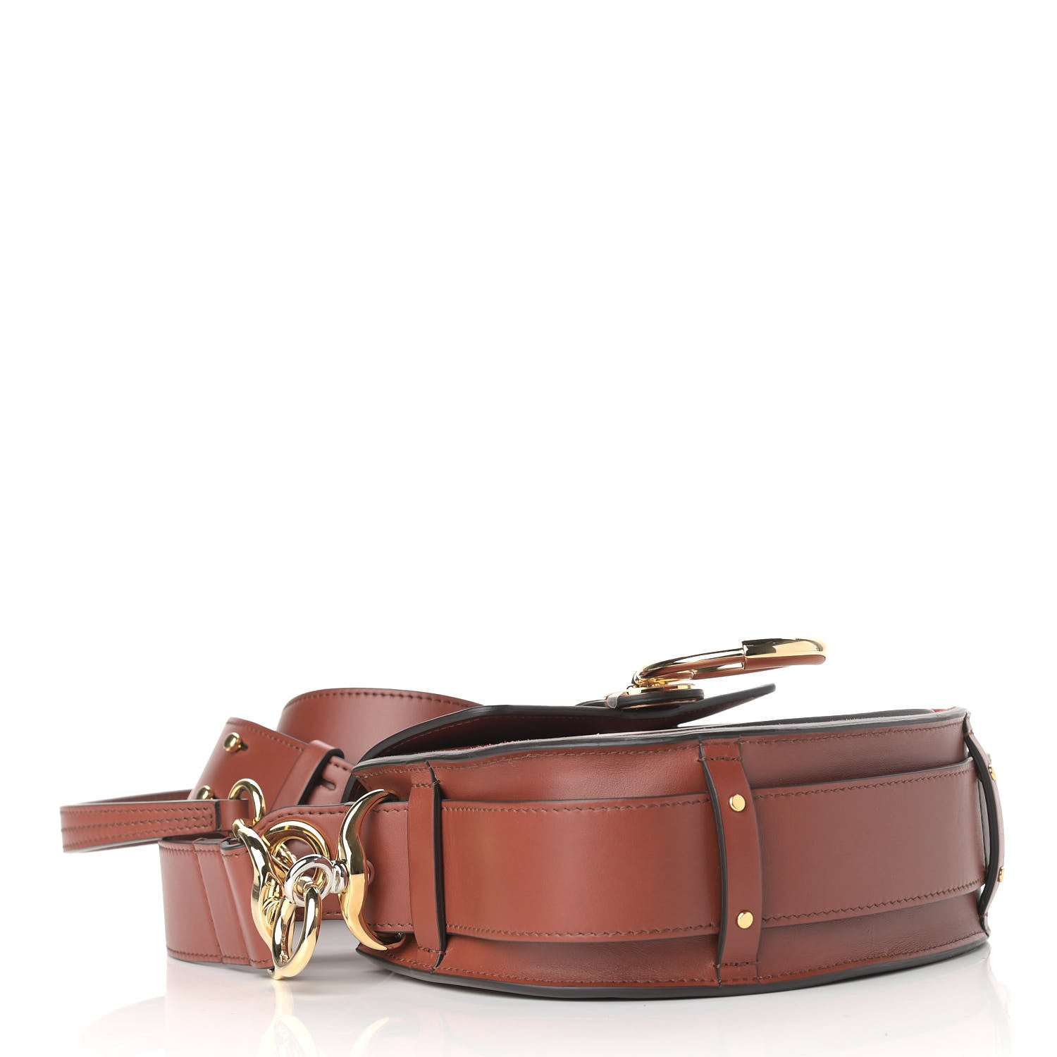 Chloe Calfskin Small Tess Bag Sepia Brown 4 of 9