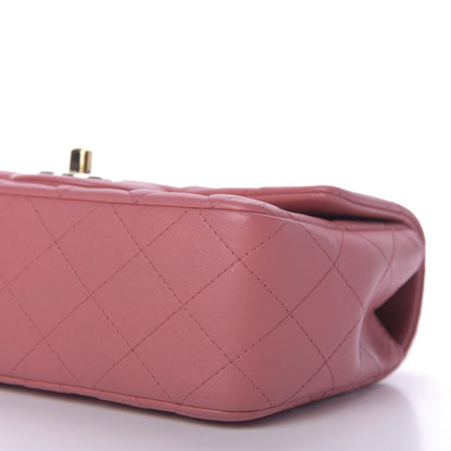 Chanel Lambskin Quilted Valentine Charms Mini Rectangular Flap Pink 7 of 9