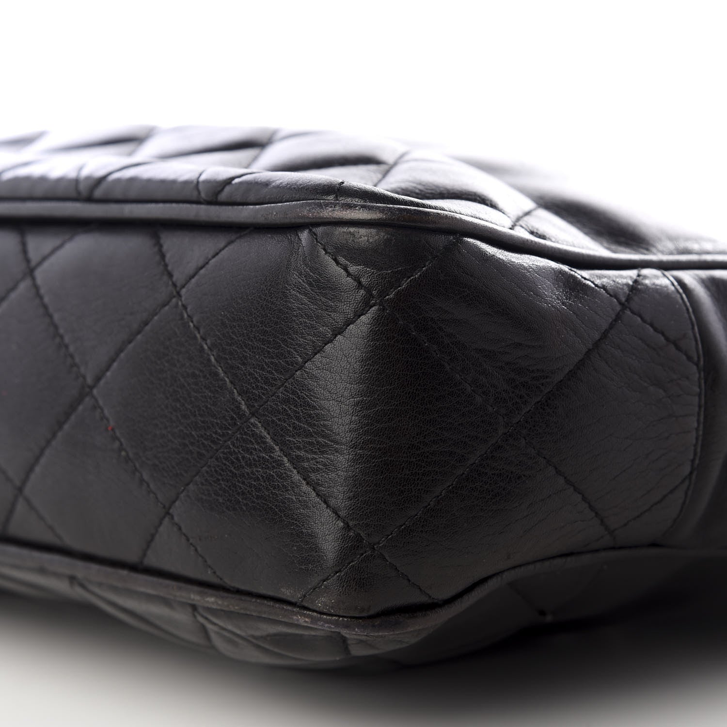 Chanel Lambskin Shopping Tote Black 5 of 9