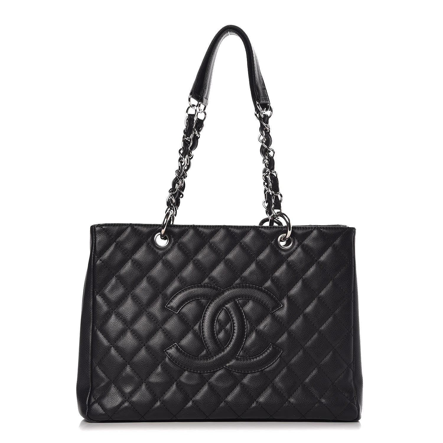 Chanel Caviar Quilted Grand Shopping Tote GST Black 1 of 15