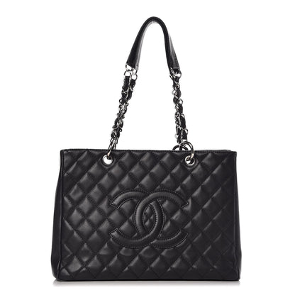 Chanel Caviar Quilted Grand Shopping Tote GST Black 1 of 15