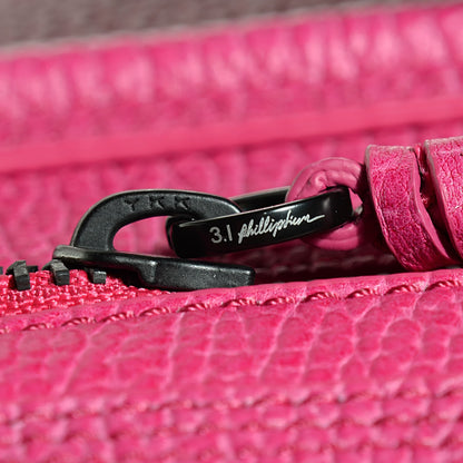 3.1 Phillip Lim 3.1 Textured Calfskin Large Pashli Satchel Bright Fuchsia 10 of 11