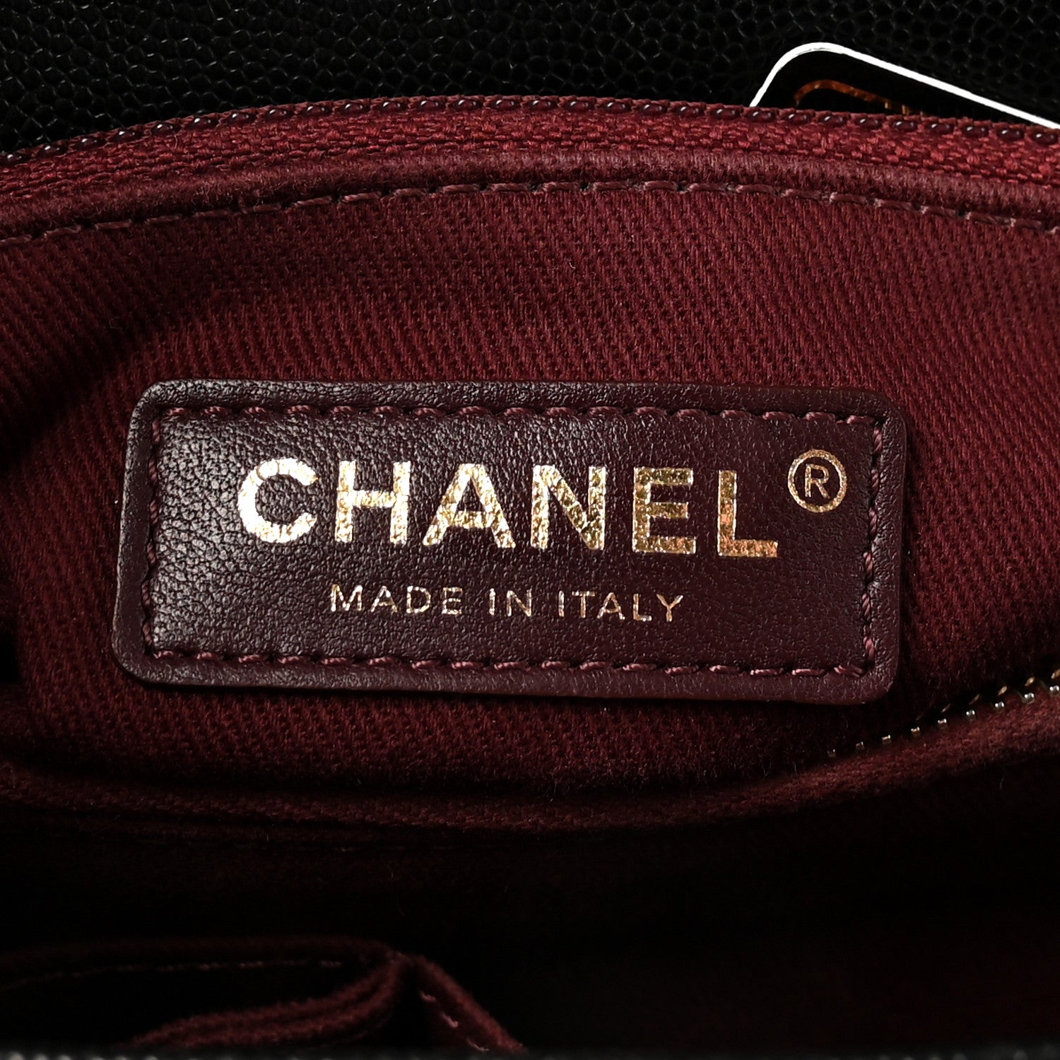 Chanel Caviar Chevron Quilted Small Coco Handle Flap Black 6 of 10