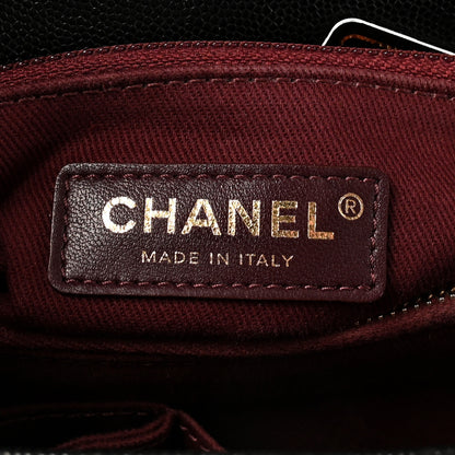Chanel Caviar Chevron Quilted Small Coco Handle Flap Black 6 of 10