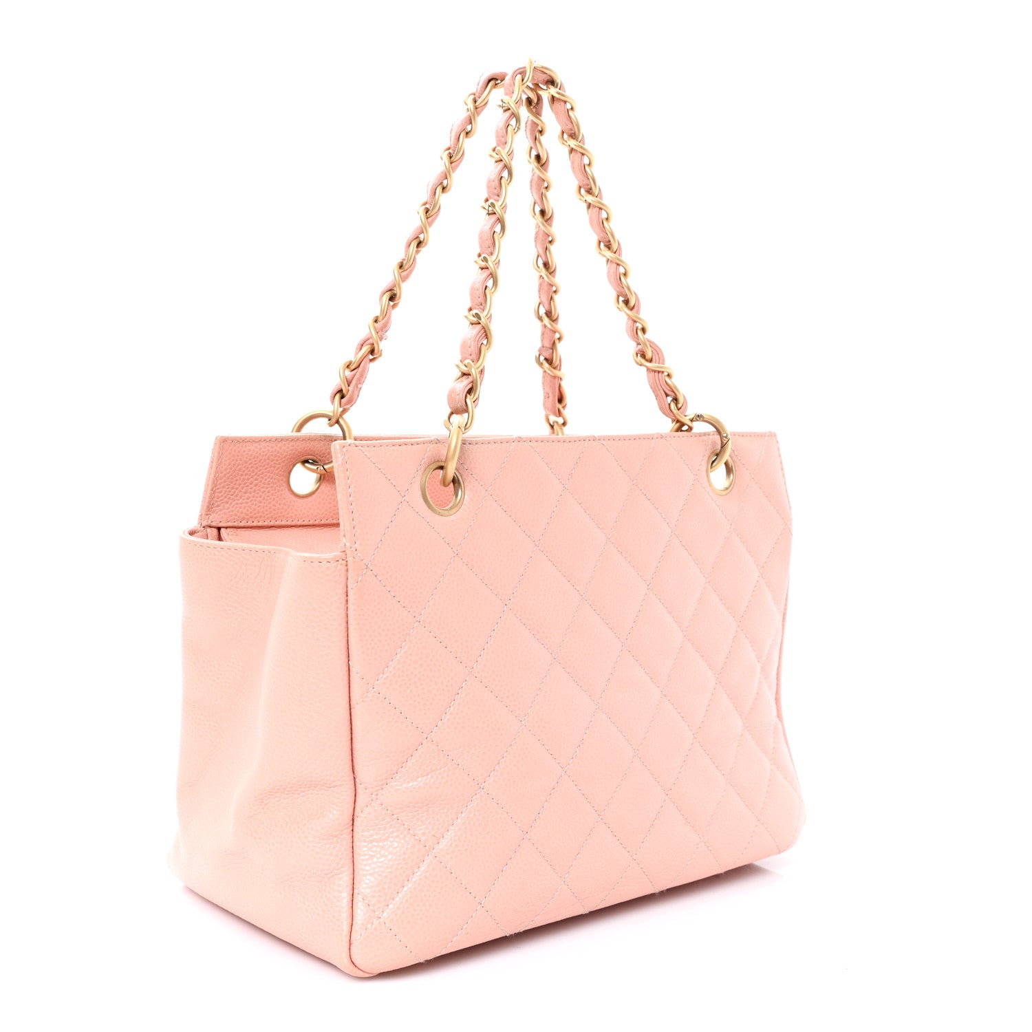 Chanel Caviar Quilted Petit Timeless Shopping Tote PTT Pink 3 of 11