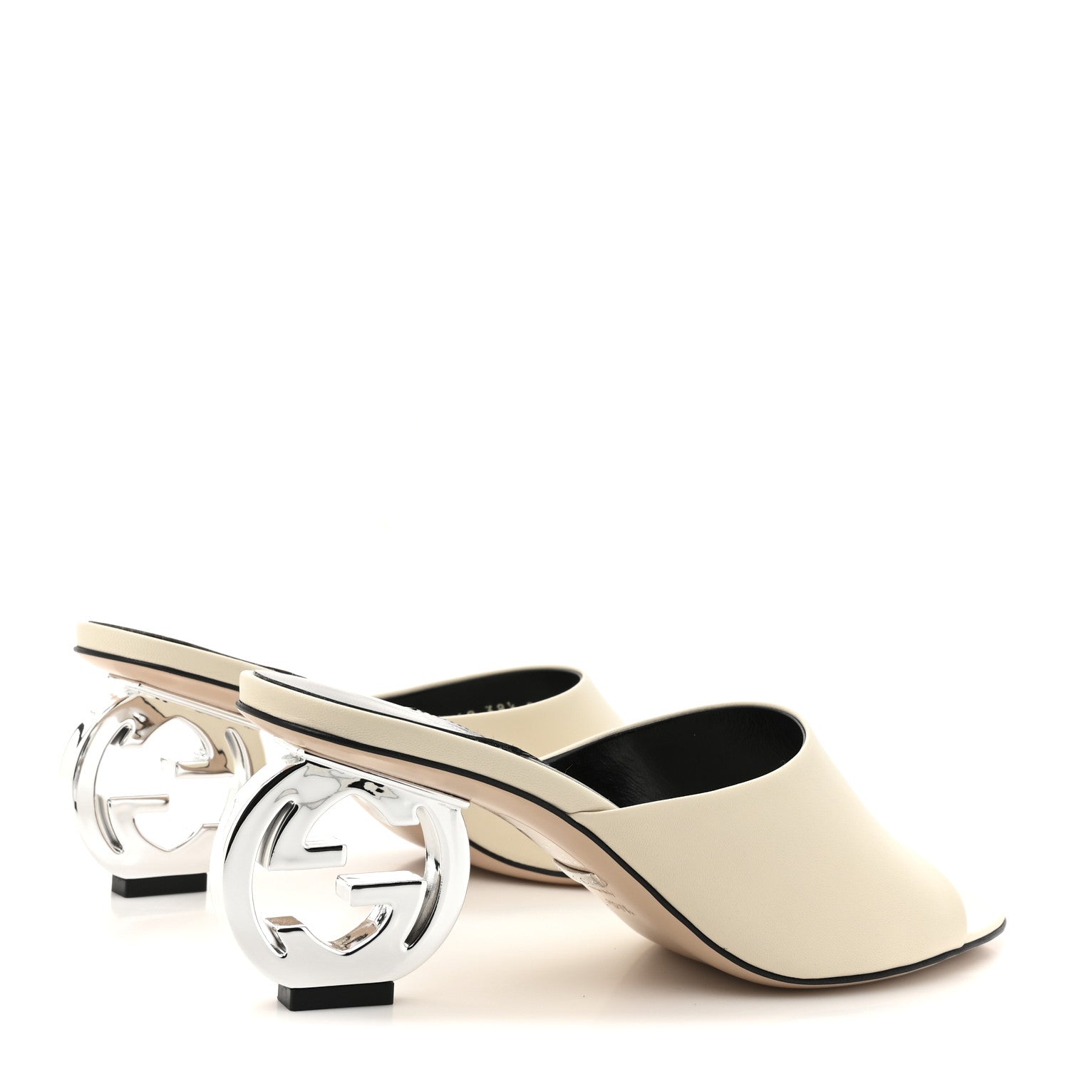 Gucci Malaga Kid Interlocking G Sandals 38.5 Mystic White 5 of 10