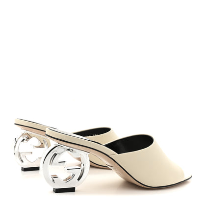 Gucci Malaga Kid Interlocking G Sandals 38.5 Mystic White 5 of 10