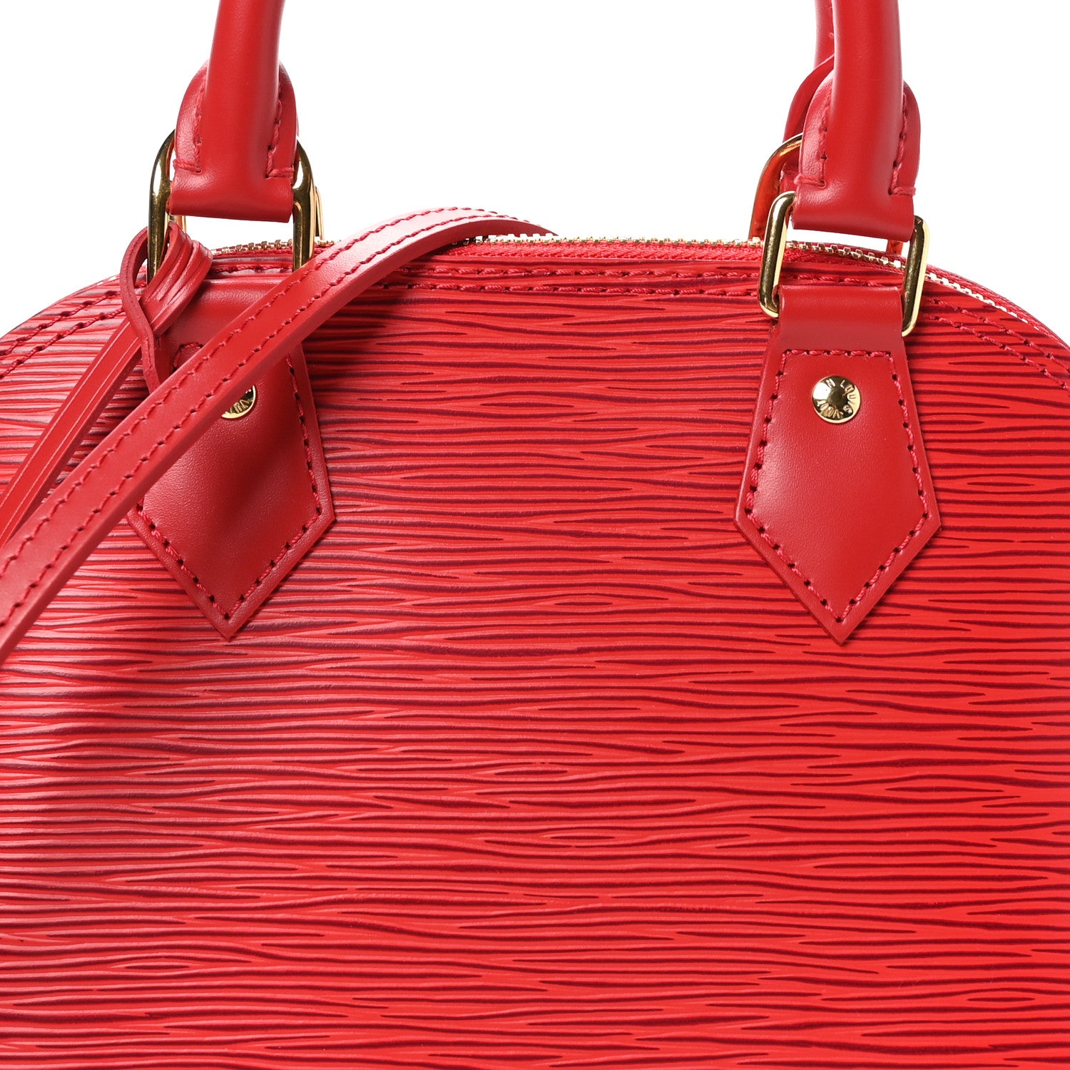 Louis Vuitton Epi Alma BB Castillan Red 7 of 9