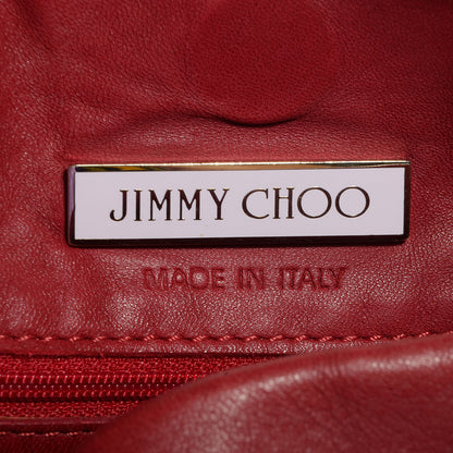 Jimmy Choo Nappa Leather Saba Bracelet Hobo Red 8 of 8