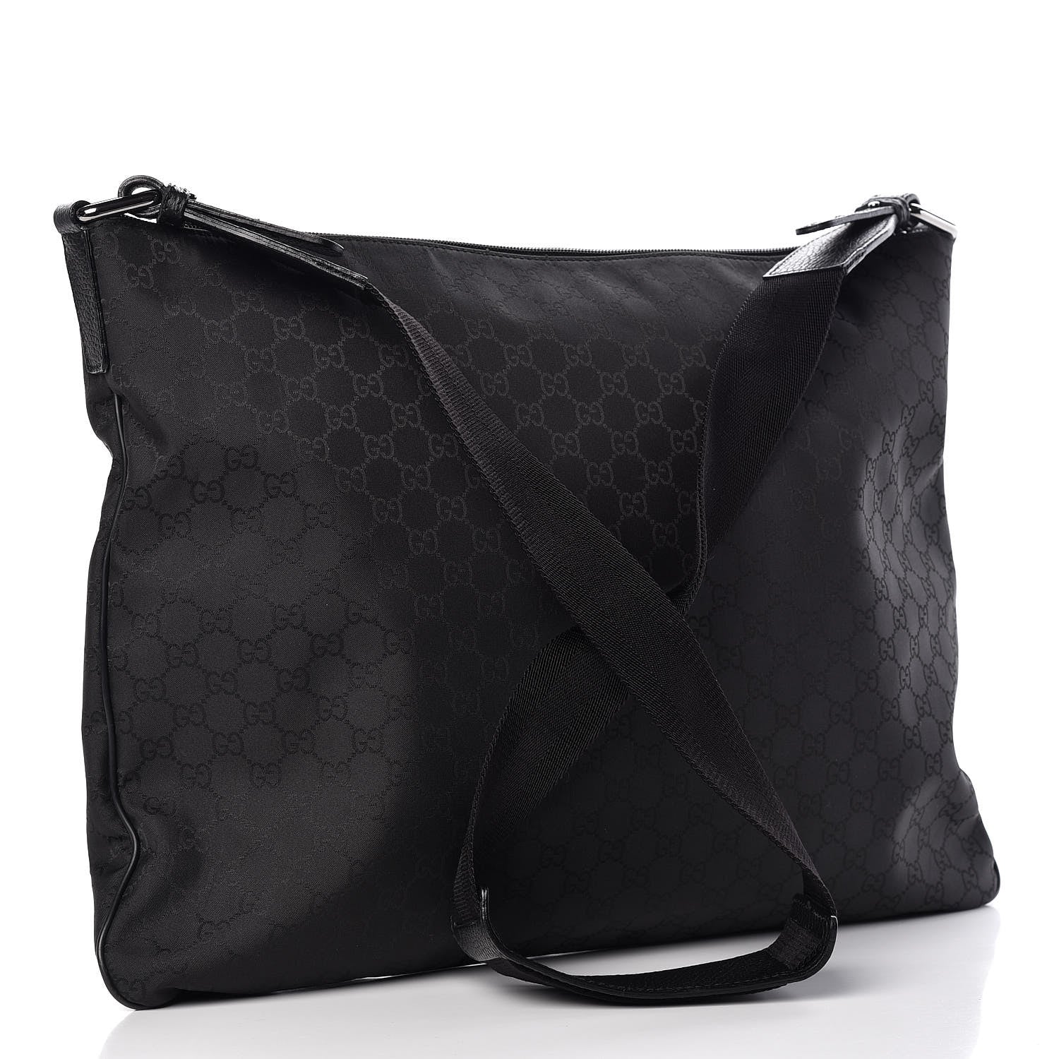 Gucci Nylon Monogram Messenger Black 3 of 9
