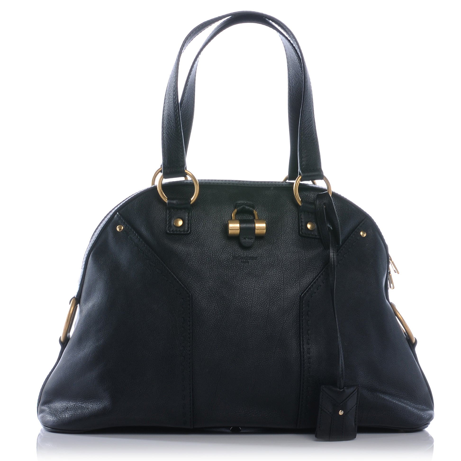 Saint Laurent Leather Large Muse Black 1 of 8
