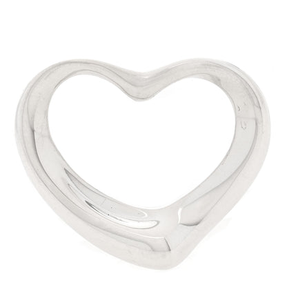 Tiffany Sterling Silver Elsa Peretti 22mm Open Heart Pendant 1 of 3