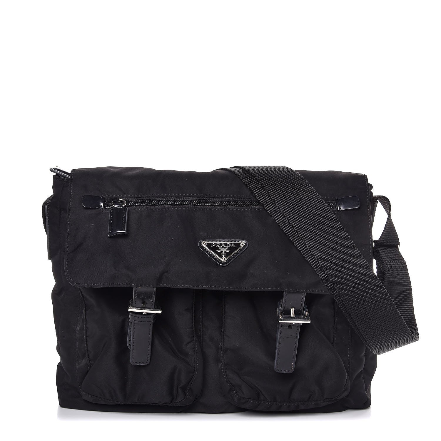 Prada Nylon Vela Sport Messenger Bag Black 1 of 6