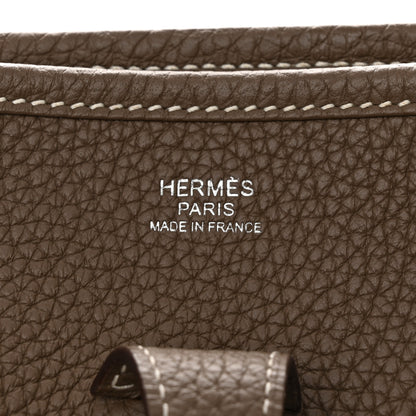 Hermes Taurillon Clemence Evelyne III PM Etoupe 6 of 11