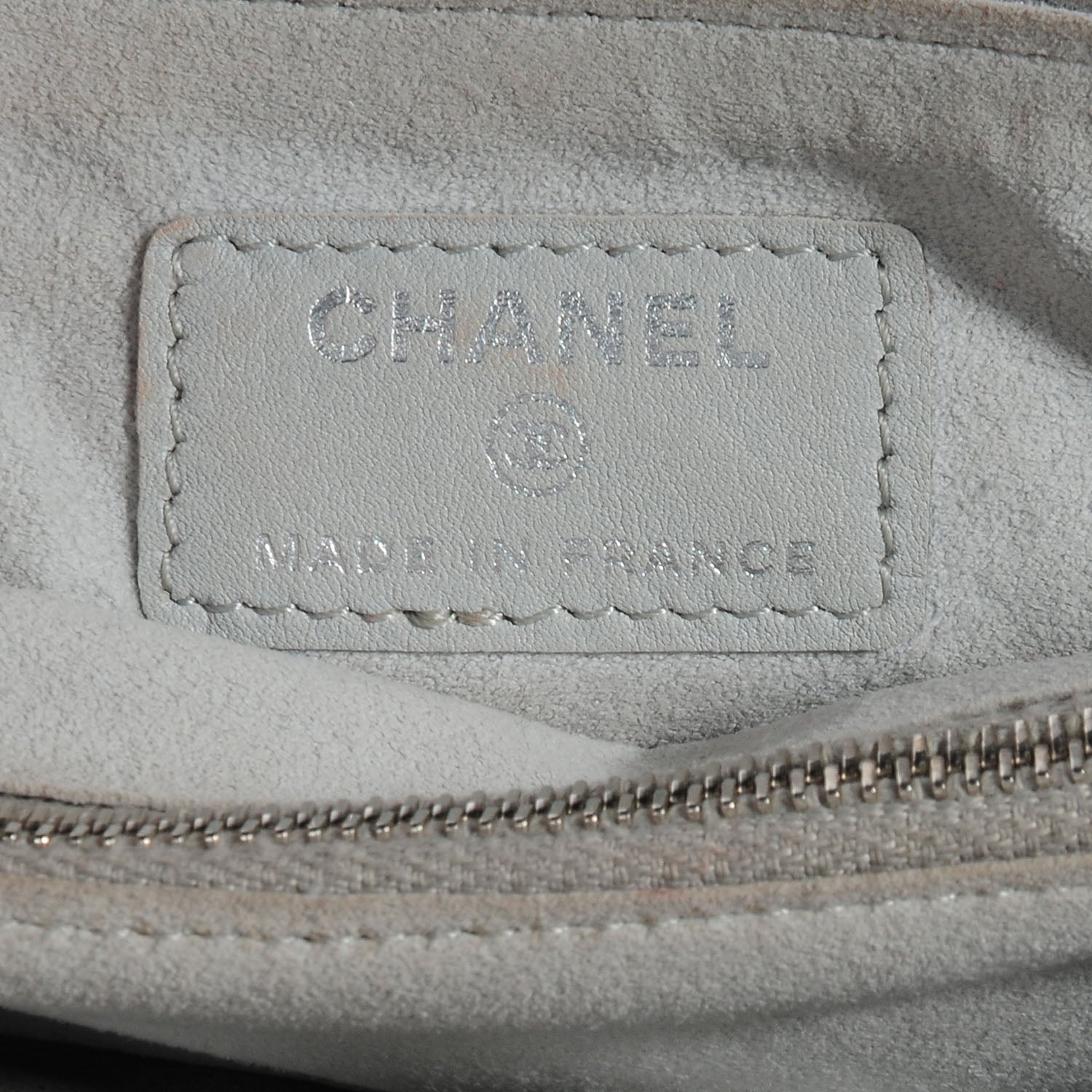 Chanel Iridescent Calfskin Quilted Mini Phone Holder Clutch Silver 6 of 7