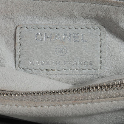 Chanel Iridescent Calfskin Quilted Mini Phone Holder Clutch Silver 6 of 7