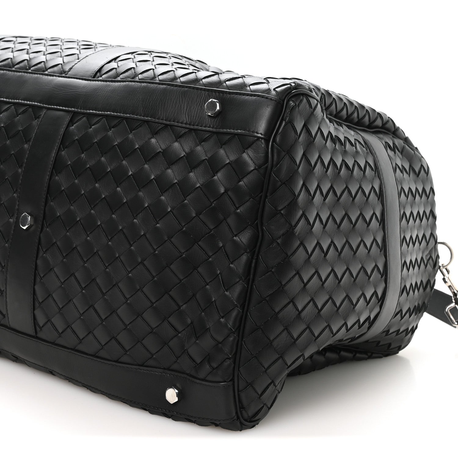 Bottega Veneta Nappa Intrecciato Weekend Bag Black 10 of 10