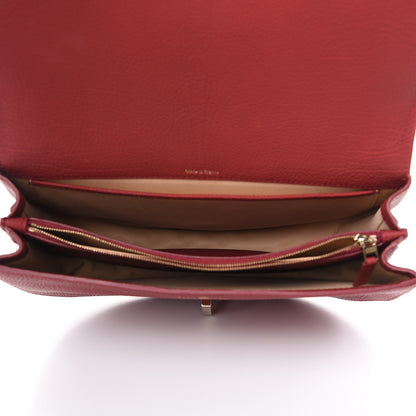 Delvaux Crispy Calfskin Le Mutin Saddle Bag Rouge 5 of 9