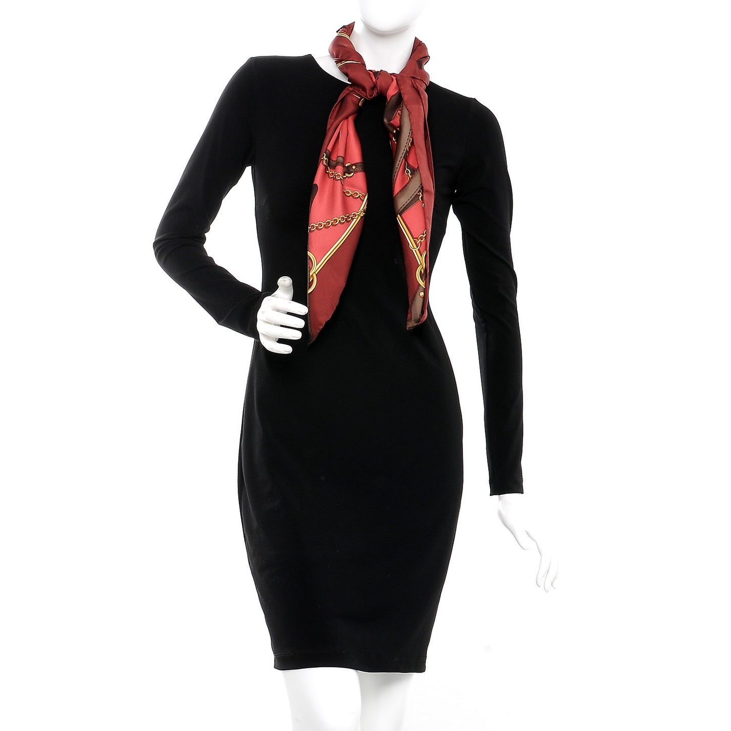 Silk Relia Scarf Ruby Red