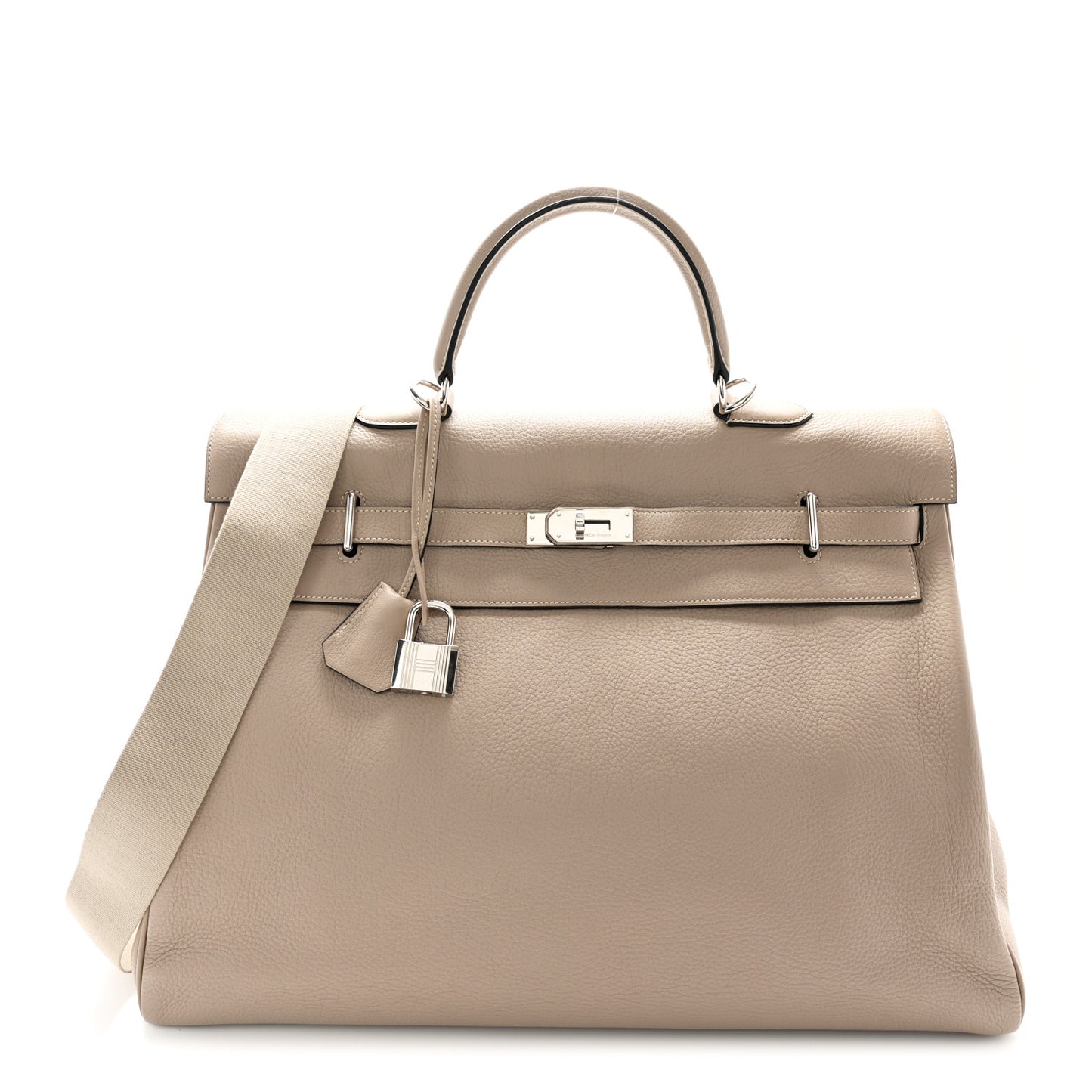 Taurillon Clemence Voyage Kelly 50 Gris Tourterelle
