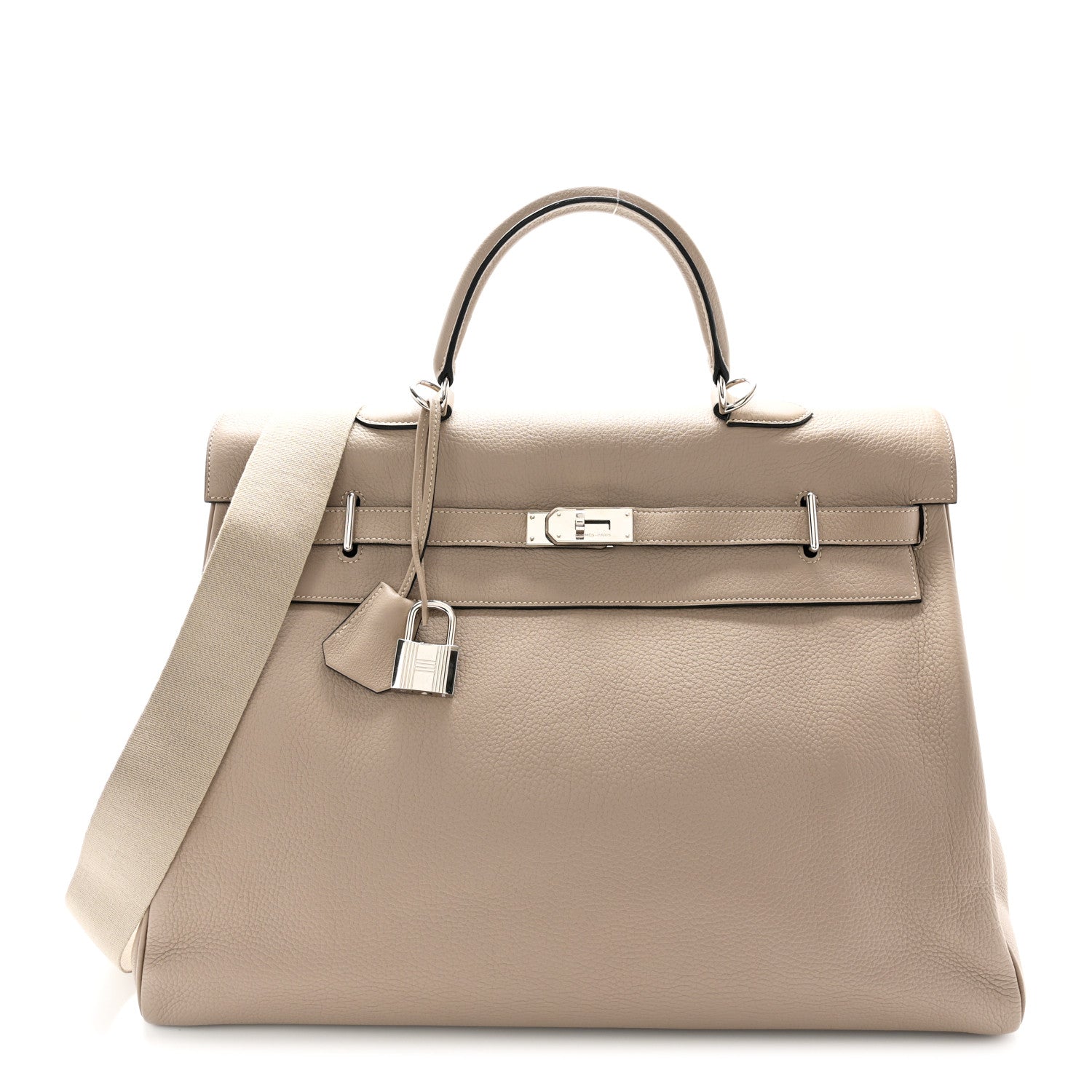 Hermes Taurillon Clemence Voyage Kelly 50 Gris Tourterelle 1 of 14