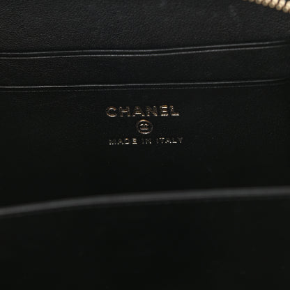 Chanel Caviar Quilted CC Filigree Vanity Clutch With Chain Black 6 of 11