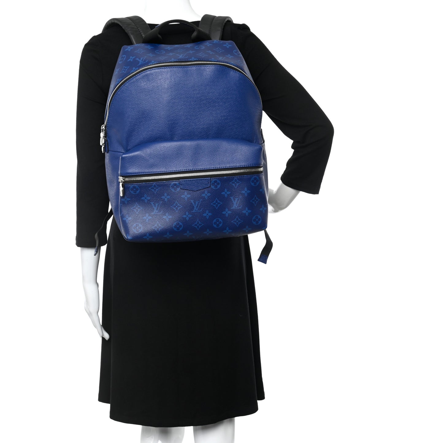 Taiga Monogram Discovery Backpack PM Cobalt